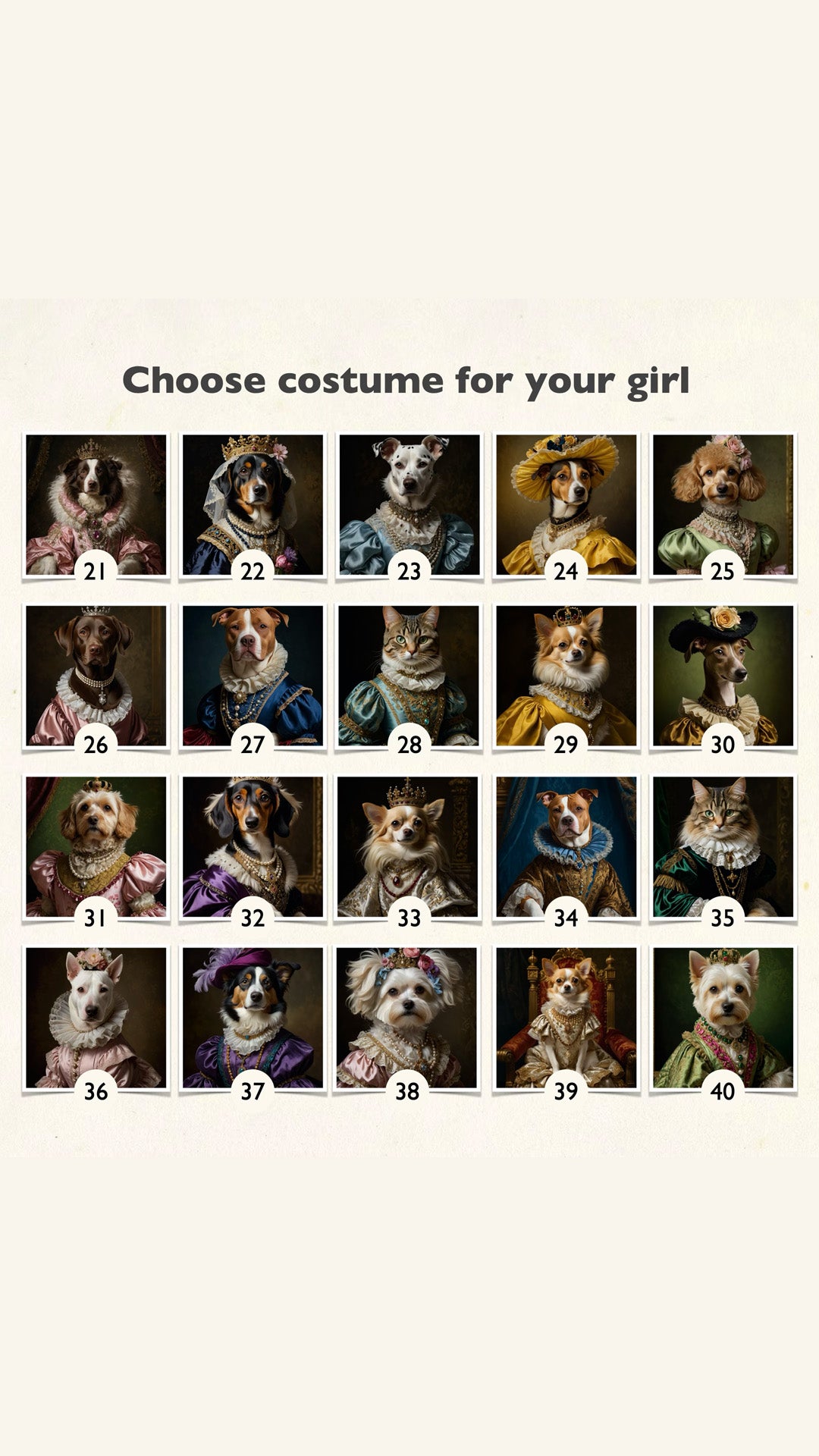 đ Custom Royal Pet Portrait â Renaissance Style Digital Artwork