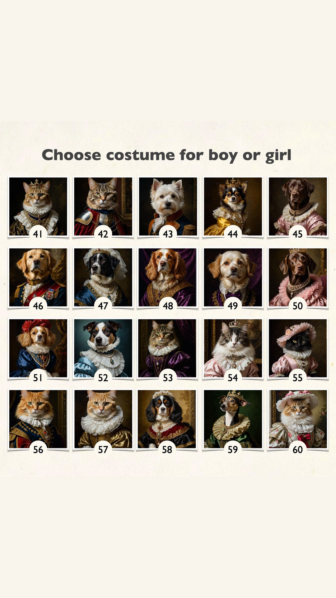 đ Custom Royal Pet Portrait â Renaissance Style Digital Artwork