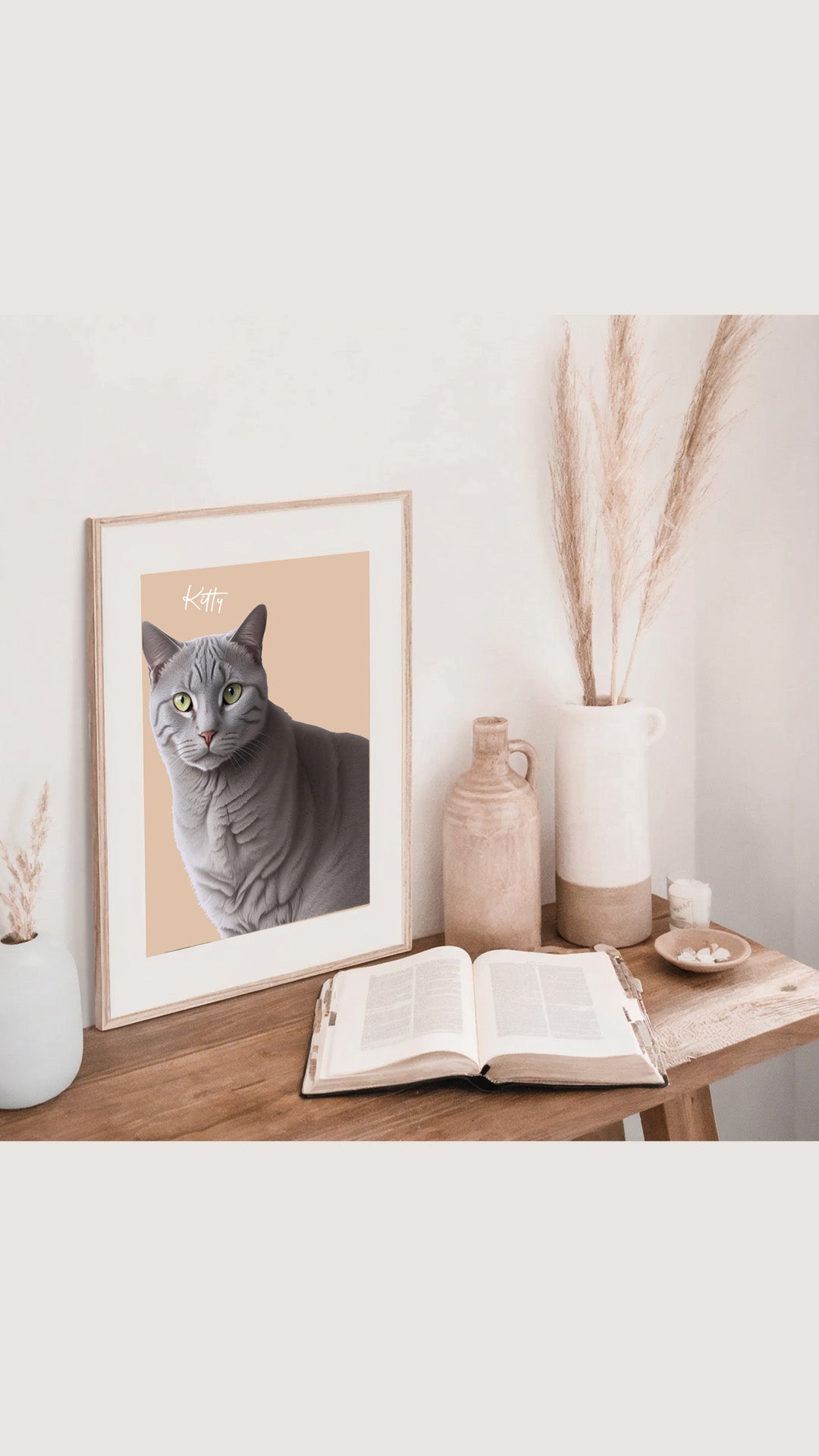 🐶 Custom Pet Illustration from Your Photo – Personalized Digital Portrait
