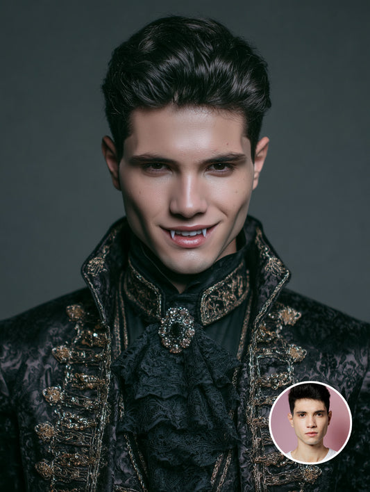 🎃 Custom Halloween Portrait from Your Photo – Vampire, Witch, Zombie, or Ghost 🕸️