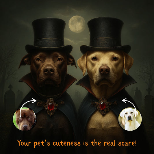 🎃 Custom Halloween Pet Portrait – Witchy, Spooky & Adorably Unique 👻