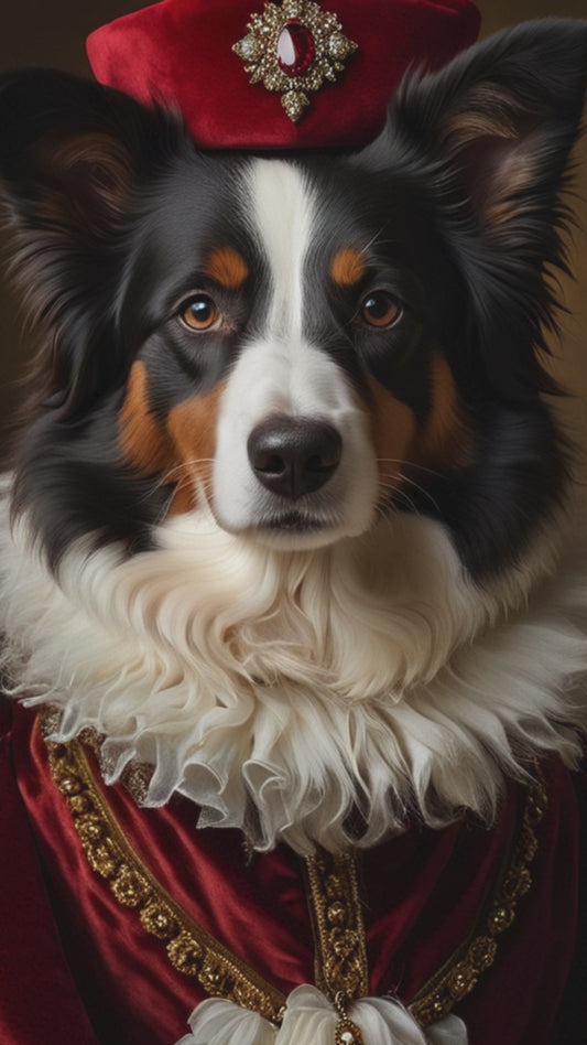 👑 Custom Royal Pet Portrait – Renaissance Style Digital Artwork